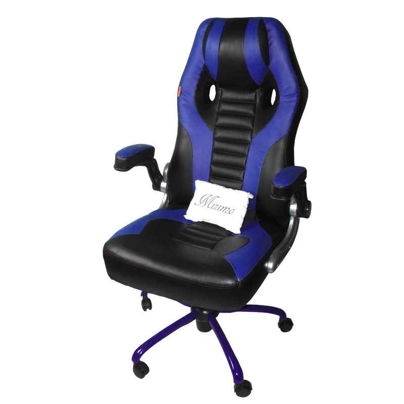 صندلی گیمینگ میزیمو مدل PS4 4DV با طراحی خاص، نشیمن پهن و فرم زاویه‌دار