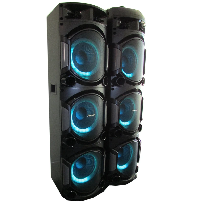 ست دو عددی اسپیکر رکسون HT-D3500 با ووفر قوی، طراحی بزرگ و ورودی‌های متنوع مناسب اجرا و سینمای خانگی