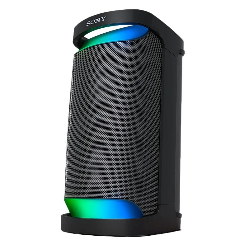 اسپیکر سونی SRS-XP500 با نورپردازی حرفه‌ای، صدای قوی و ورودی میکروفون مناسب مهمانی و اجراهای کوچک