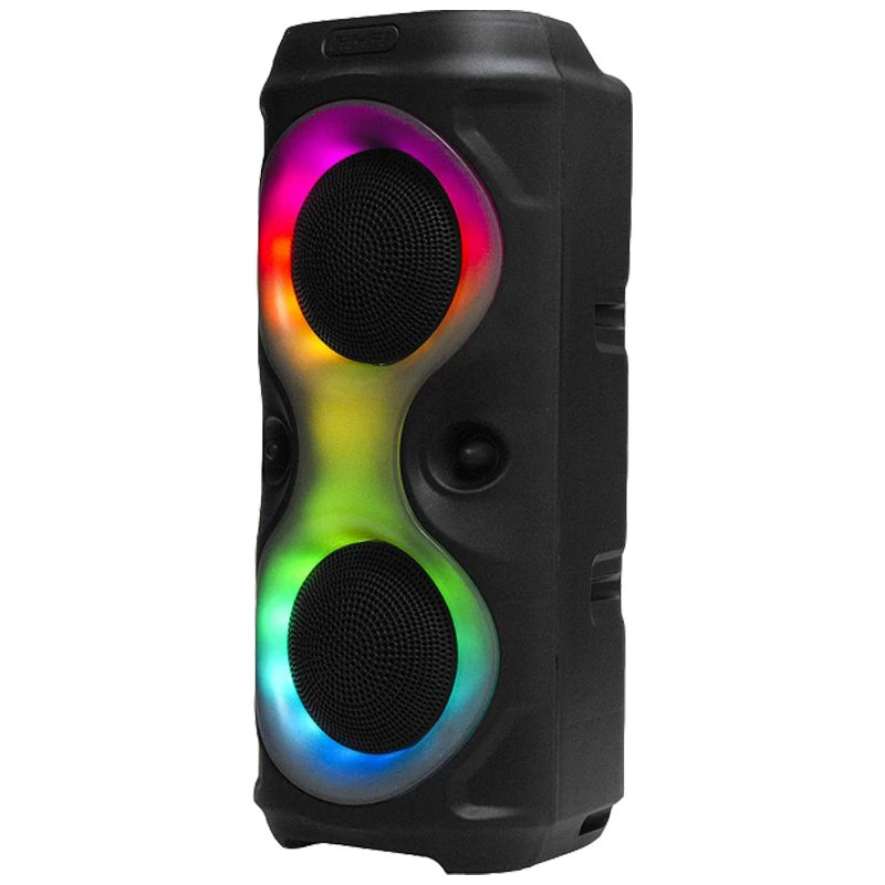 اسپیکر بلوتوثی مدل MS-3628BT با طراحی حرفه‌ای، نور LED و صدای بلند، مناسب مهمانی و ورزش