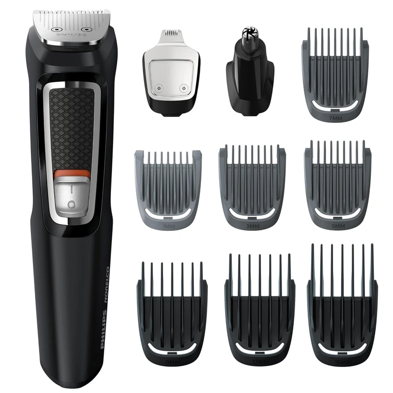 ماشین اصلاح Philips MG3740 چندکاره با سری‌های مخصوص سر، صورت و گوش با شارژ USB