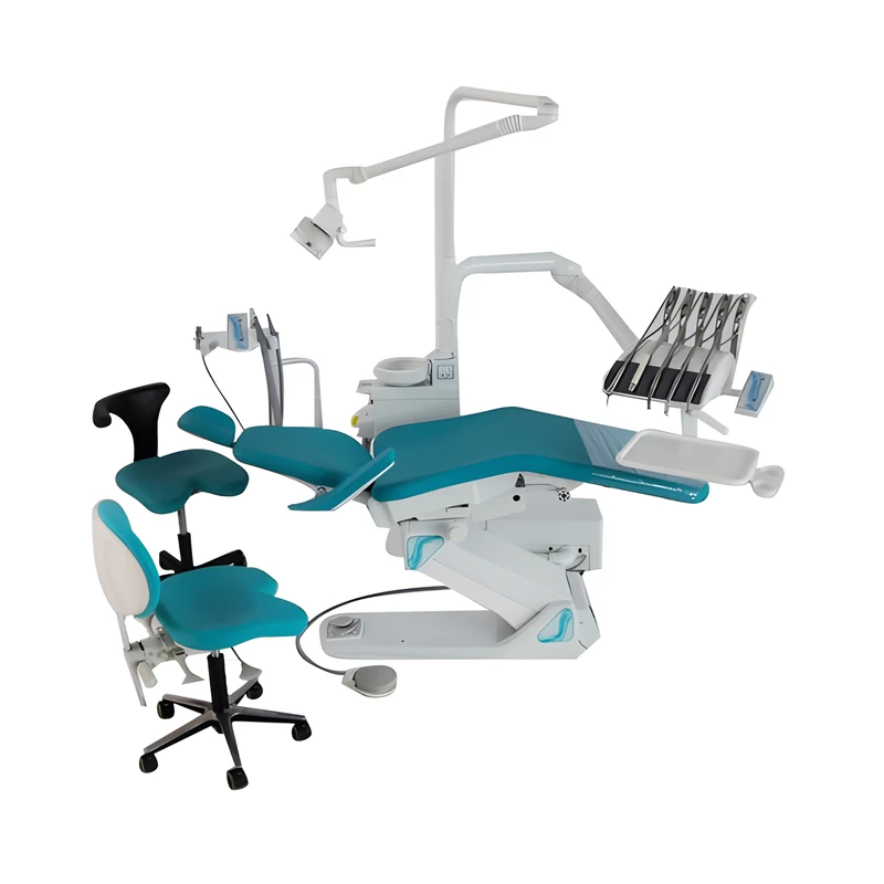 یونیت صندلی دندانپزشکی فخرسینا مدل 2505/22 با کنترل دیجیتال، موتورهای قدرتمند و چراغ قابل تنظیم